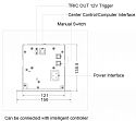 Экран встраиваемый в потолок обратной проекции Global Screens Intelligent HomeScreen ICL1-120 149*266 Rear Grey