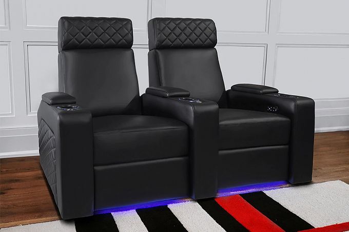 Комплект из 3-х моторизированных кресел-реклайнеров 7Seats Forza Comfort Edition (4 подлокотника) 100% кожа