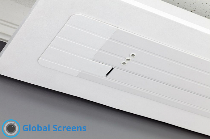 ALR экран встраиваемый в потолок с системой натяжения Global Screens Intelligent HomeScreen ICL1-110 137*244 Black Code 4K